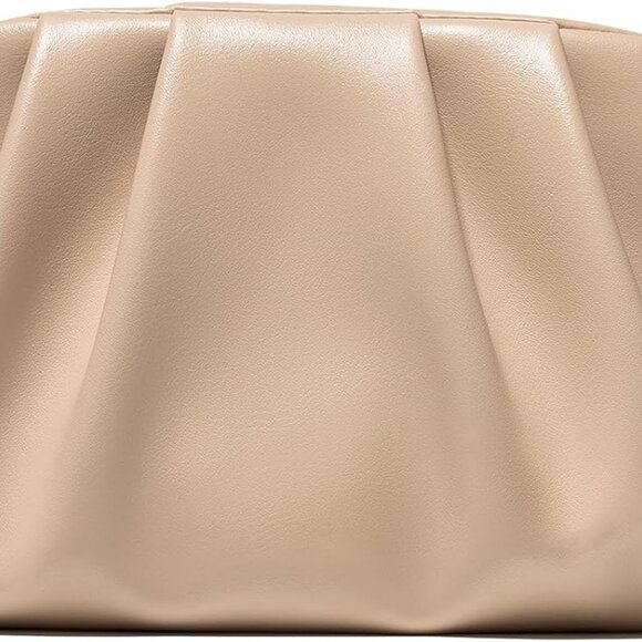 CHUNLI Dressy Vegan Leather Clutch Purse for Women Formal, Soft Pleated PU Eveni - Picture 1 of 6